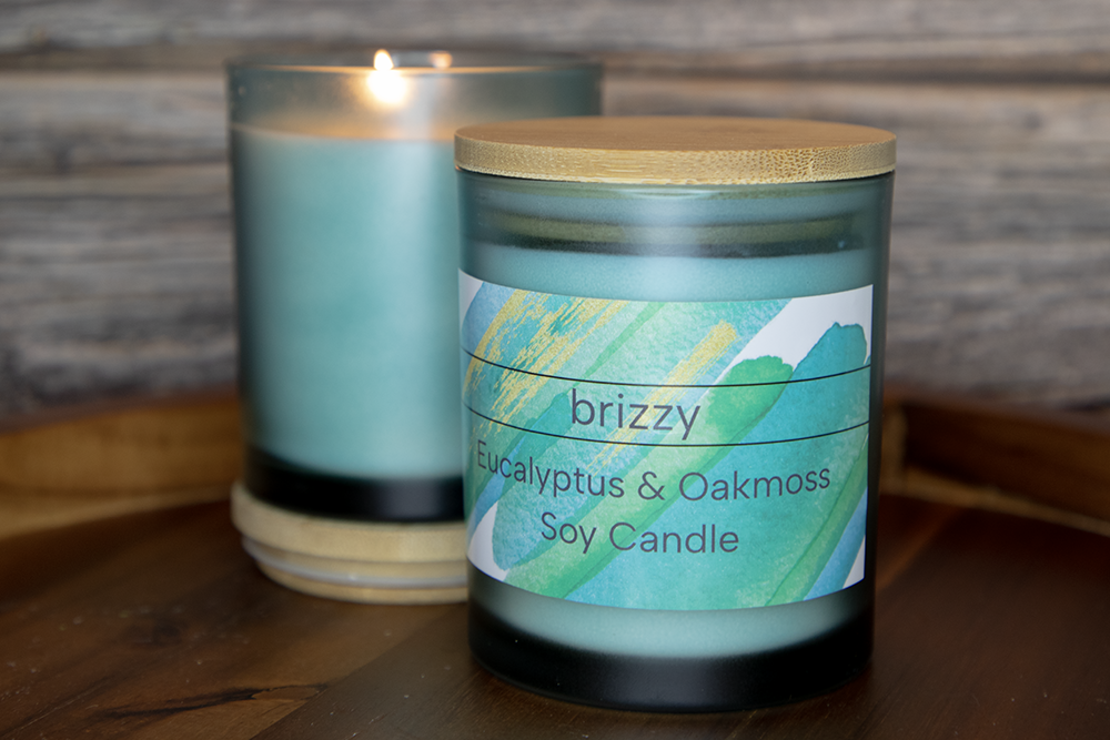 Eucalyptus & Oakmoss Soy Candle - 12 oz